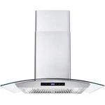 Pemberly Row 30" 380 Cfm Ducted Wall Mount Range Stainless Steel Kitchen Hood. Fixed Price $382.22.