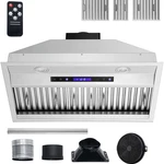Insert Range Hood, 900cfm 4-speed, 30 Inch Stainless Steel Built-in Kitchen Vent. Fixed Price $299.00.