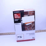 Everbilt 4 In. Hinged Louvered Vent Hood In White. Fixed Price $8.57.