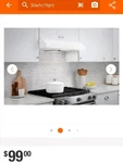 Vissani 30" 240 Cfm Under-cabinet Range Hood White, Led, Convertible. Fixed Price $49.00.