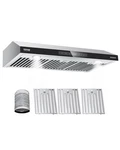 New/under Cabinet Range Hood, 36 Inch Kitchen Vent 900cfm Dual Motors Stai. Fixed Price $332.00.