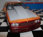 Resin Outlaw Hood '86 Monte Carlo! Revell, Monogram And '87 Aeroback 1/24.. Fixed Price $9.00.