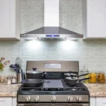 Akdy 30" Convertible Kitchen Wall Mount Range Hood Stainless Steel With. Fixed Price $150.00.