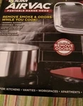 Voom Airvac, Portable Range Hood, Removes Cooking Smoke And Odors. Fixed Price $59.00.