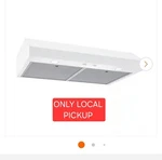Broan-nutone Glacier 30 Inch 350 Max Blower Under-cabinet Range Hood, White,. Fixed Price $142.00.
