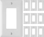 Tp26wcp Trademaster Mid-size Unbreakable Nylon Wall Plate, 1 Gang, One Decorator. Fixed Price $12.30.