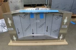 Ge Monogram Zv750spss 36" Stainless Wall Mount Chimney Hood Nob #151849 Mpa. Fixed Price $1000.00.
