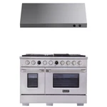 60 In. 7.9 Cu. Ft. 1 Dual Fuel Range For Natural Gas + Under Cabinet Hood. Fixed Price $14134.99.