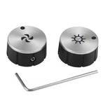 Superbobi Sv08355 Blower And Light Knobs Replacement For Broan Range Silver. Fixed Price $28.10.