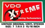 Vdo Xtreme Racing Tachometers - Vintage Original Vinyl Decal Sticker Drag. Fixed Price $9.42.