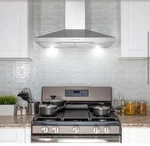 Akdy 30" Convertible Kitchen Wall Mount Range Hood Stainless Steel With. Fixed Price $150.00.