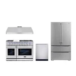 Cosmo Cos-epgr486g 48 In. Gas Range & Hood Dishwasher Refrigerator Set. Fixed Price $10174.18.