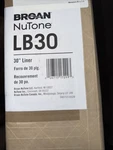 Broan-nutone - Lb30 30 Inch Box Liner In Silver Paint Finish For Broan Inserts. Fixed Price $54.99.