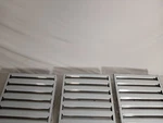 (3) Zephyr Downdraft Exhaust Range Hood Baffle Grease Filter Inserts 13.5"x15". Fixed Price $89.99.