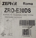 Zephyr Europa Roma 30" Wall Mount Range Hood Zroe30ds. Fixed Price $765.00.