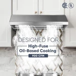 Pacific Sc81bs Powerful 900 Cfm, Steam Clean, 30" Range Hood Made In Taiwan. Fixed Price $839.00.