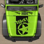 1941 Military Star Hood Decal Sticker To Fit Jeep Wrangler Jk Jku 2007-2018. Fixed Price $25.00.