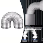 80 Aluminum Foil Air Duct Water Heater Flue Exhaust Pipe For Kitchen Range Hood. Fixed Price $18.53.