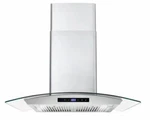 Cosmo 668wrcs75 Wall Mount Range Hood With Ducted Exhaust Vent 3 Speed Fan 30 In. Fixed Price $215.00.