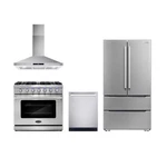 Cosmo Cos-epgr366 36 In. Gas Range & Hood Dishwasher Refrigerator Set. Fixed Price $7347.78.
