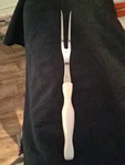 Cutco #1727 Km Meat Fork Pearl White Handle Usa Made 12" Length. Fixed Price $50.00.