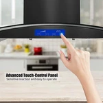 36 Inch 900cfm Island Mount Range Hood Kitchen Vent 3-speed Fan Black/sliver Led. Fixed Price $349.99.