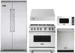 Viking Professional 36" Range, 42" Refrigerator, Dishwasher, Hood & Microwave. Fixed Price $23186.00.