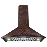 30 In. Convertible Wall Mount In Embossed Copper Vine Design Kitchen Range Hood. Fixed Price $425.59.