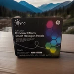 7 Pack Ge Cync Dynamic Effects Smart Led Hexagon Panels, Color Changing. Fixed Price $59.97.