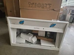 Ge Cafe Cvw93644pwm 36" Matte White Wall Chimney Range Hood Nob #131602 Bp. Fixed Price $995.00.