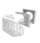 New White Louvered 4" Dryer Vent Hood W/ Removable Bird Guard, Easy Clean, Quiet. Fixed Price $21.00.
