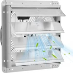 Garveehome 18 Inch Automatic Shutter Exhaust Fan Wall Mount, 2200 Cfm High Spee. Fixed Price $128.68.