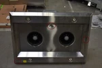 Windster R18l36ss 36" Stainless Island Range Hood 600 Cfm Nob #130523 Bf Mpa. Fixed Price $550.00.