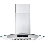 Pemberly Row 380 Cfm Ducted Wall Mount Stainless Steel Range Hood - Silver. Fixed Price $407.23.