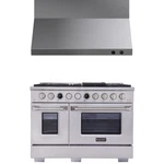 60 In. 7.9 Cu. Ft. Dual Fuel Range For Propane Gas + Wall Mount Hood. Fixed Price $14133.99.