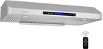 Used Awoco Rh-c06-a36 36" Under Cabinet 6" High 4-speed Range Hood, Led. Fixed Price $240.00.