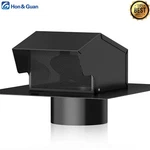 Hon&guan 4" 6'' Roof Vents Cap Exhaust Soffit Air Vent Wall With Damper. Fixed Price $38.39.