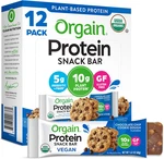 Orgain Organic Vegan Protein Bars, Chocolate Chip Cookie Dough - 10g Plant Based. Fixed Price $35.80.