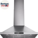 36 Inch Pro Wall Mount Range Hood 980cfm, Direct 3 Speed Panel With Gesture & To. Fixed Price $773.43.