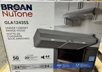 Broan-nutone Glacier 24 In.convertible Under Cabinet Range Hood Stainless Steel. Fixed Price $219.99.