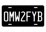 Omw2fyb Black Wht License Plate Auto Car Bike Motorcycle Atv Boat Man Cave Moped. Fixed Price $19.69.