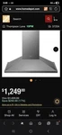Lg-studio-36-in-smart-wall-mount-range-hood-with-light-wi-fi-enabled-in-stainles. Fixed Price $599.99.