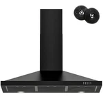 Firegas Black Range Hood 36 Inch With Ducted Convertible Ductless, Kitchen Wa.... Fixed Price $227.81.