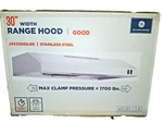 Ge 30" Width 200cfm Stainless Steel **under Cabinet** Rangehood #jvx3300sjss. Fixed Price $85.00.