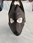 Mr. S Leather Custom Puppy Hood Black W/ Yellow Ears Large Exclt Condition. Fixed Price $369.00.