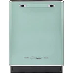 Unique 45 Dba Classic Retro Top Control Built-in Dishwasher - Summer Mint Green. Fixed Price $1399.00.