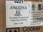 Ancona Pro Series Pyramid 30" Hidden Control Wall-mounted Range Hood An-1139. Fixed Price $169.87.