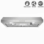 Sndoas 30inch Kitchen Under Cabinet Range Hood 3-speed 600cfm Vent W/leds Sliver. Fixed Price $139.99.