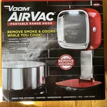 Voom Airvac Portable Range Hood 3 Speed Kitchen Exhaust Fan Model#24021. Fixed Price $27.95.