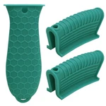 Harskiyer Cast Iron Handle Cover 3 Pack, Heat Resistant Material Pot Green. Fixed Price $12.94.